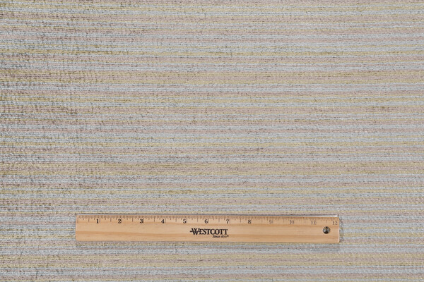 Sample of Stripe Woven Chenille Upholstery Fabric in Rain 