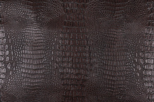 Snake Skin Vinyl Upholstery Fabric in Mocha 
