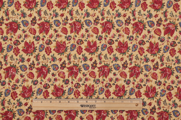 Covington Picardy Printed Drapery Fabric in Antique 