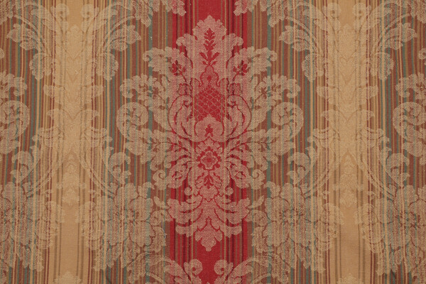 Aline Damask Decorator Fabric in Jewel 