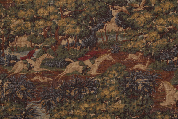 Covington The Chase Printed Linen Blend Drapery Fabric 