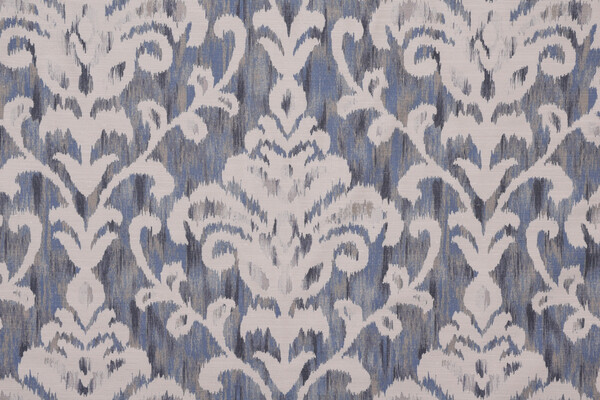 PK Lifestyles Brigitte Printed Polyester Drapery Fabric in Indigo 