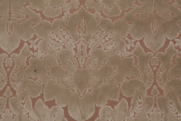 Franco Velvet Upholstery Fabric in Stone