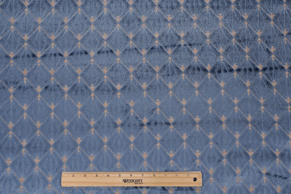Doyle Velvet Upholstery Fabric in Cornflower
