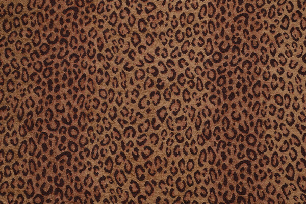 Leopard Woven Chenille Upholstery Fabric in Desert