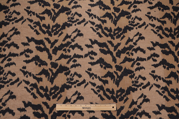 Lozano Chenille Tapestry Upholstery Fabric in Black