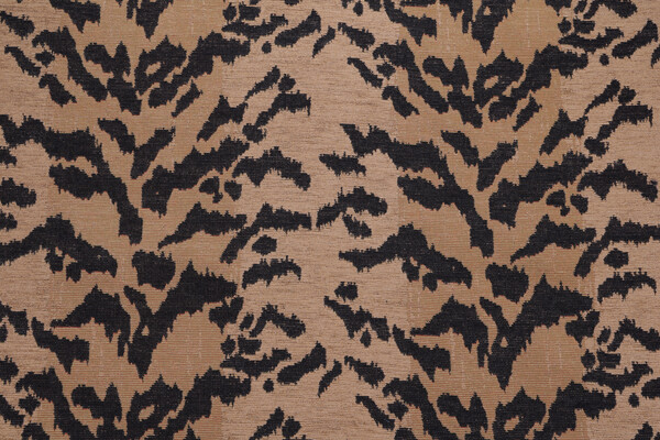 Lozano Chenille Tapestry Upholstery Fabric in Black