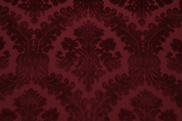 Holmes Velvet Upholstery Fabric in Burgundy