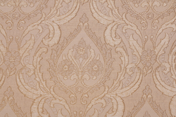 Myra Damask Upholstery Fabric in Gold