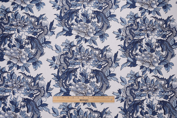 Ralph Lauren Nanking Printed Cotton Drapery Fabric