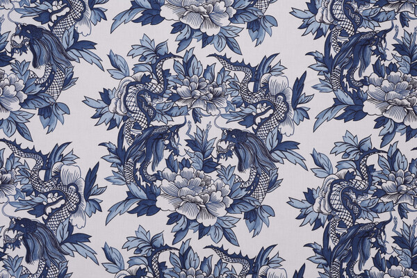 Ralph Lauren Nanking Printed Cotton Drapery Fabric