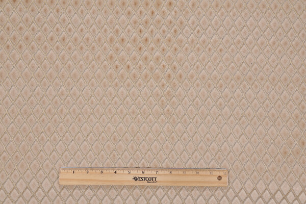 Diamond Velvet Upholstery Fabric in Pebble