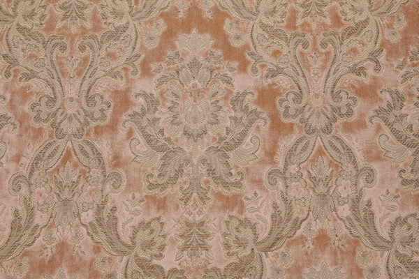 Anastasia Velvet Upholstery Fabric in Tan