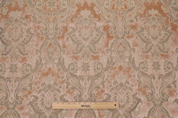 Anastasia Velvet Upholstery Fabric in Tan