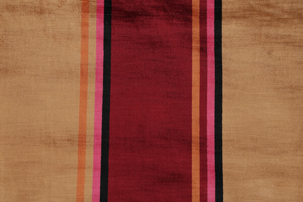 Fonthill Tadino Velvet Upholstery Fabric in Gold/Red