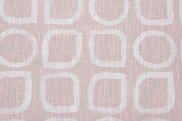 Robert Allen Asawa Block Printed Cotton Drapery Fabric in Dawn