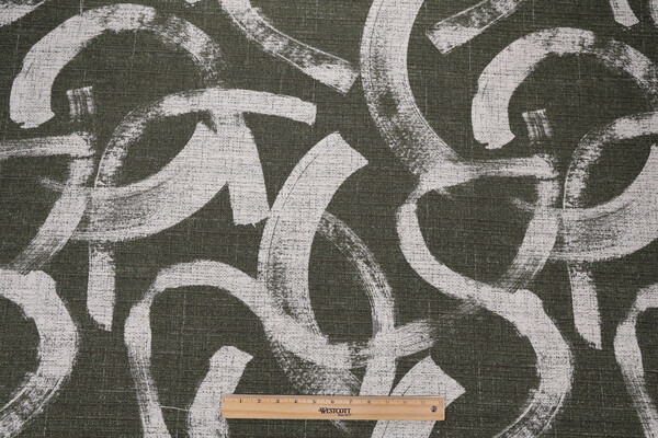 Crypton Chapman High Performance Woven Chenille Upholstery Fabric in Olive