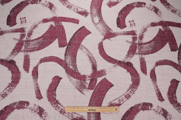 Crypton Chapman High Performance Woven Chenille Upholstery Fabric in Magenta
