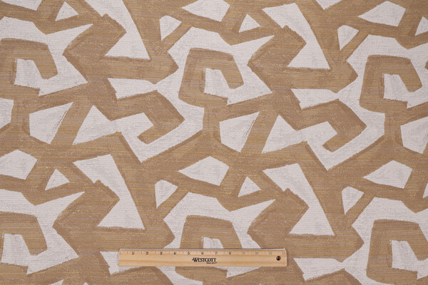 Crypton Rumi High Performance Woven Upholstery Fabric in Straw