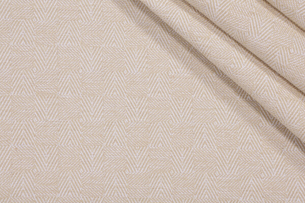 Crypton Hatch High Performance Woven Chenille Upholstery Fabric in Cream