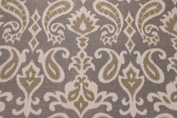 Enchanted Printed Linen Blend Drapery Fabric in Mineral 
