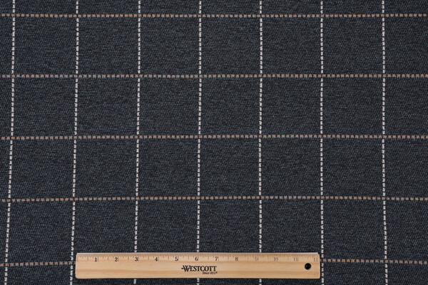 Wickham Woven Upholstery Fabric in Midnight 