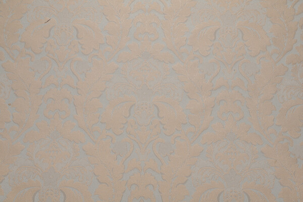 Queen's Damask Upholstery Fabric in Silversage 