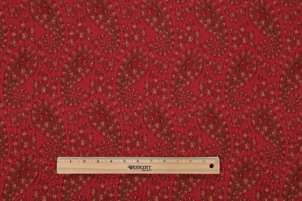 Ensign Woven Upholstery Fabric in Garnet 