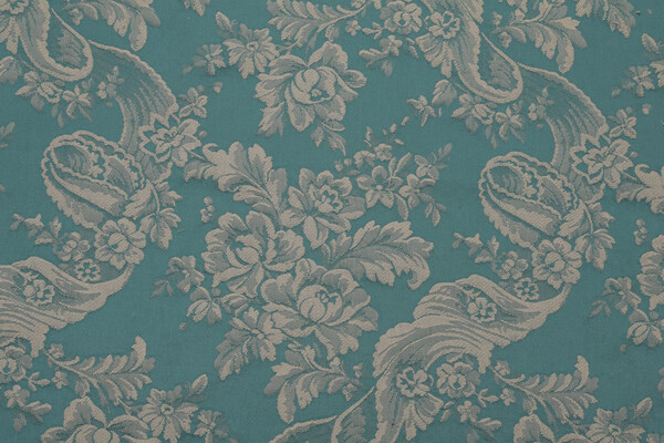 Reynolds Damask Upholstery Fabric in Spruce 