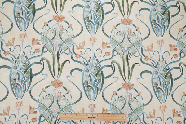 Hamilton Hanover Printed Cotton Drapery Fabric in Maze 