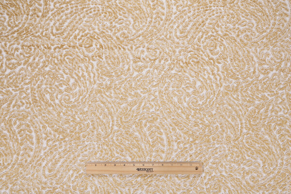 Hamilton Lillian Velvet Upholstery Fabric in Gold 