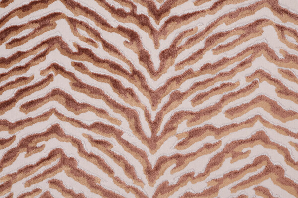 Hamilton Ziggy Velvet Upholstery Fabric in Spice 