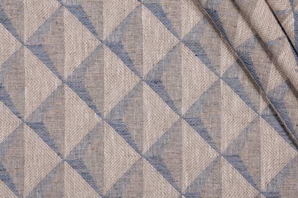 Sample of Hamilton Tudor Woven Upholstery Fabric in Bluebell 