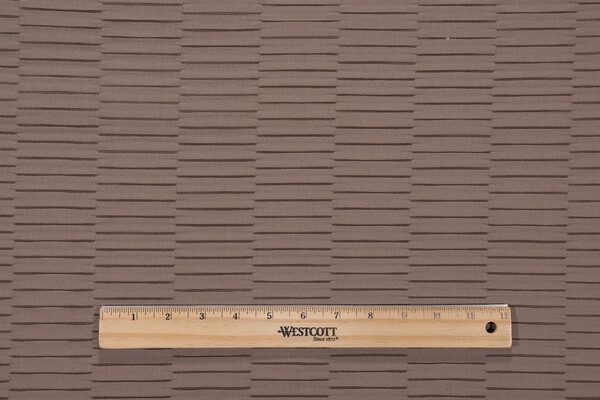 Bella Dura Lewitt Pleated Polyolefin Outdoor Fabric in Mocha