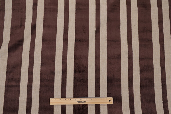 Piazza Velvet Decorator Fabric in Brown
