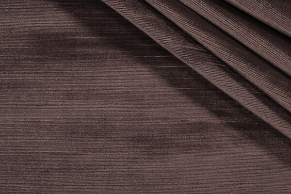Strie Velvet Upholstery Fabric in Charcoal