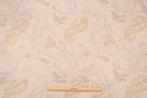 Richloom Platinum Collection Namaste Printed Cotton Blend Drapery Fabric in Chamois