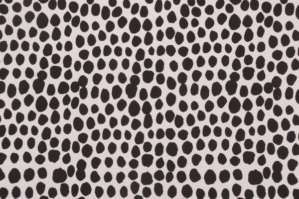 Terrasol - Signature Dot Printed Polyester Outdoor Fabric in Black/White