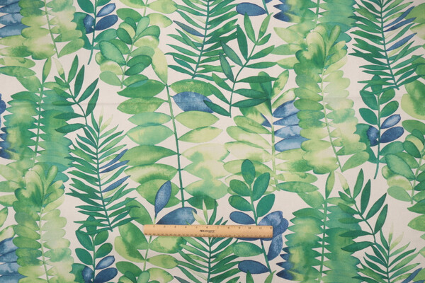 P Kaufmann Bay Breeze Printed Cotton Drapery Fabric in Fiesta