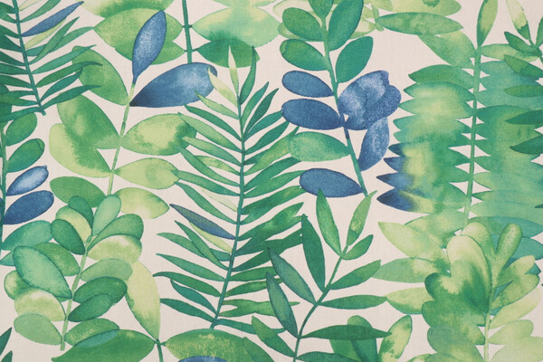 P Kaufmann Bay Breeze Printed Cotton Drapery Fabric in Fiesta