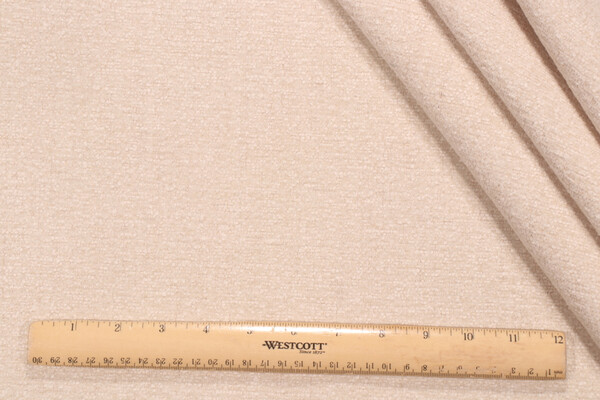 Crypton Textured Woven High Performance Chenille Upholstery Fabric in Sand