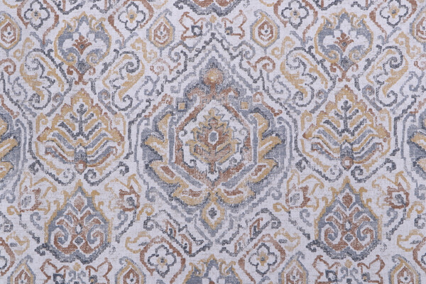 Magnolia Home Cathell Printed Cotton Drapery Fabric in Saffron