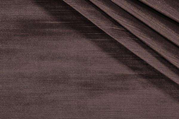 Strie Velvet Upholstery Fabric in Charcoal
