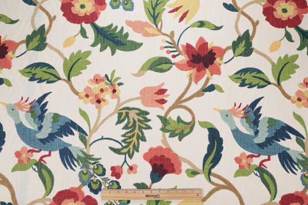 Richloom Lucy Printed Cotton Decorator Fabric in Eden