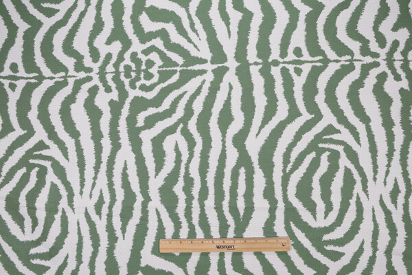 Sunbrella Zebra 145477-0002 Woven Solution Dyed Acrylic Outdoor Fabric in Kelly