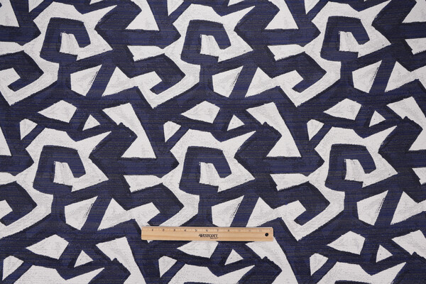 Crypton Rumi High Performance Woven Upholstery Fabric in Indigo