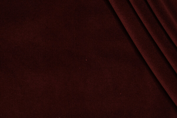 Velvet Upholstery Fabric in Burgundy