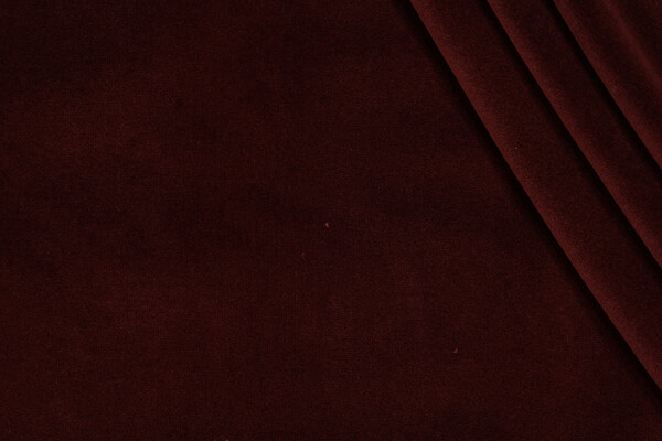 Velvet Upholstery Fabric in Burgundy