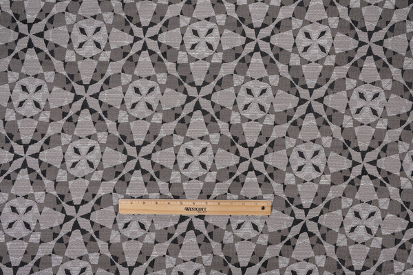 Crypton Piper High Performance Woven Upholstery Fabric in Black