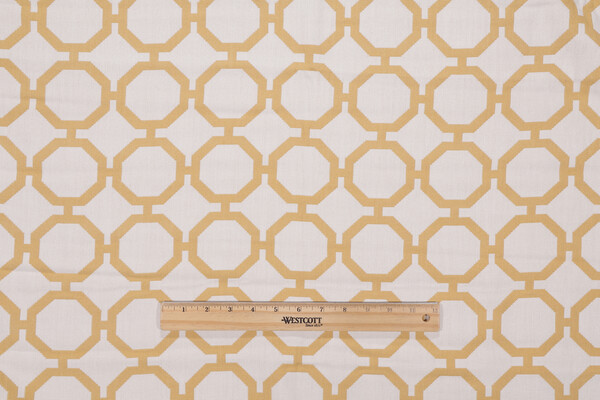 Plateau Woven Upholstery Fabric in Lemon